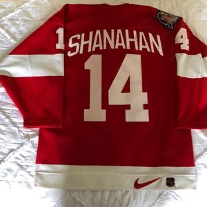 RARE Shanahan Nike Red Wings Jersey Sz 44